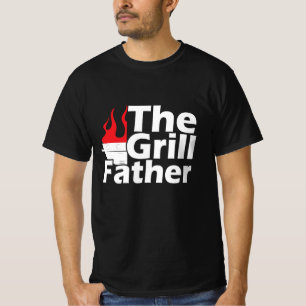 Funny Flames Grillfather T-Shirt