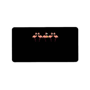 Funny Flamingo Bachelor Party Cocktail Lover Label
