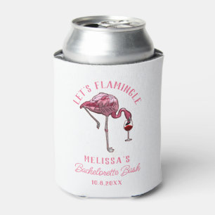 Funny Flamingo Bachelorette Weekend Party Can Cooler