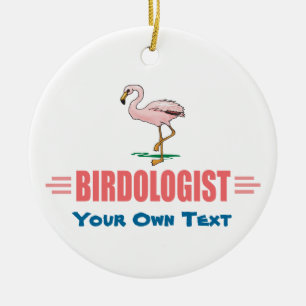 Funny Flamingo Ceramic Tree Decoration