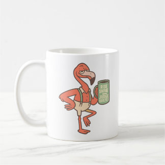 Funny Flamingo Coffee Quote Art Coffee Mug