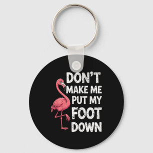 Funny Flamingo Design Bird Pink Flamingo Key Ring