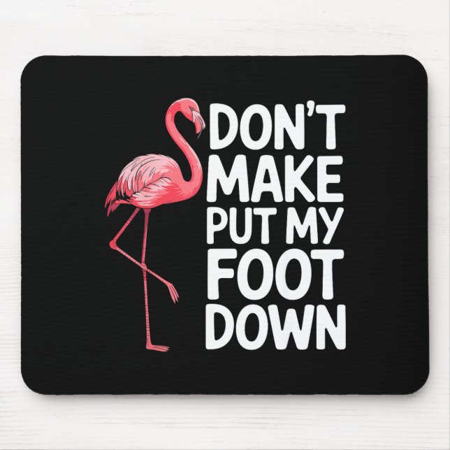 Funny Flamingo Design For Men Women Kids Bird Nk F Mouse Mat (Front)