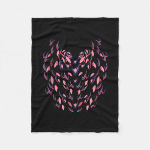 Funny Flamingo Halloween Simple Pink Bird Body Fleece Blanket
