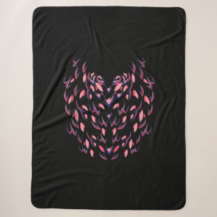 Funny Flamingo Halloween Simple Pink Bird Body Sherpa Blanket