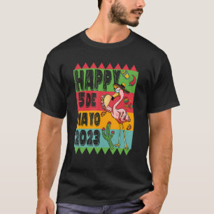 Funny Flamingo Mexican Fiesta Cinco de Mayo Taco S T-Shirt
