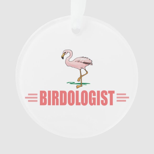 Funny Flamingo Ornament (Front)