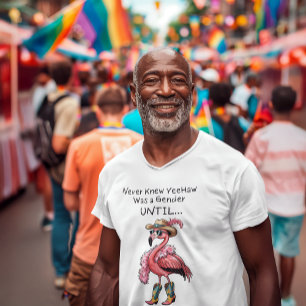 Funny Flamingo Rodeo Drag Queen LGBTQ T-Shirt