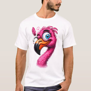 Funny Flamingo T-Shirt – Bright Cartoon Style