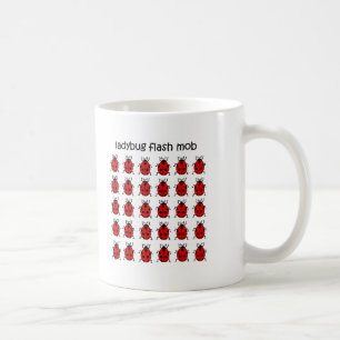 funny flash mob ladybug coffee mug