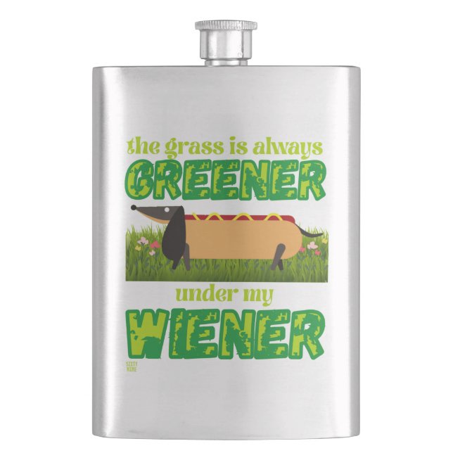funny flask  "MY WIENER" (Front)