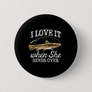 Funny Flathead Catfish Fishing Freshwater Fish Gra 6 Cm Round Badge
