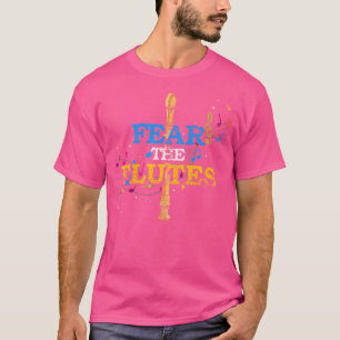Funny Flautist Gift Music Notes Orchestra Music Fl T-Shirt