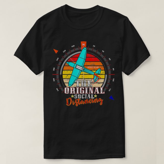 Funny Flighting Aeroplane Themed Gift Float Plane  T-Shirt (Design Front)