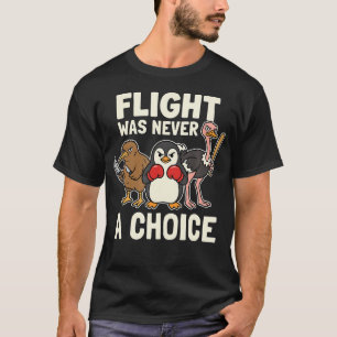 Funny Flightless Birds Meme Penguin Kiwi And T-Shirt