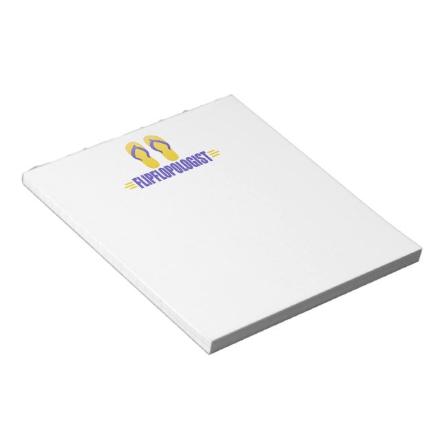 Funny Flip Flops Notepad (Angled)