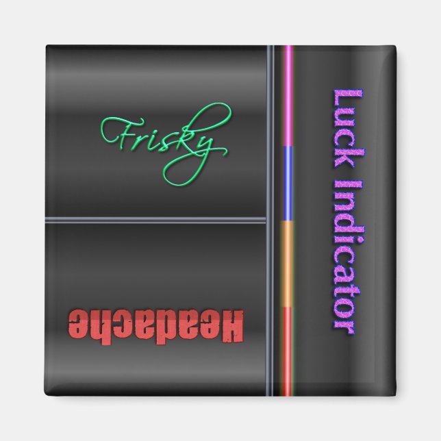 Funny Flip Magnet - Luck Status (Front)
