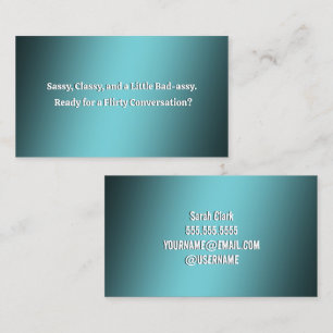 Funny Flirting Business Card