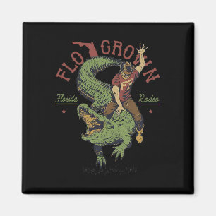 Funny Flo Grown Florida Rodeo  Magnet