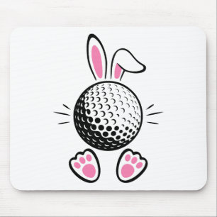 Funny Floppy Bunny Ears Golf Lovers Cute Rabbit Sp Mouse Mat