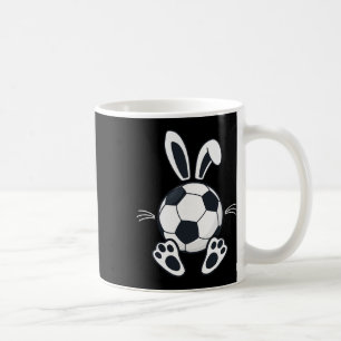 Funny Floppy Bunny Ears Soccer Lovers Cute Rabbit Coffee Mug