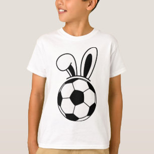 Funny Floppy Bunny Ears Soccer Lovers Cute Rabbit T-Shirt