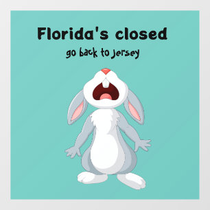 Funny Florida New Jersey Window Decal