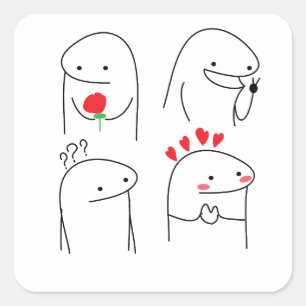 Funny Flork memes,flork,meme,flork  Square Sticker