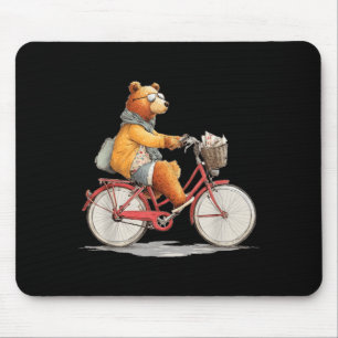 Funny Flower Bike Costume with Teddy Bear for Boys Mouse Mat