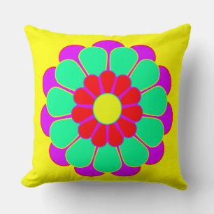Funny Flower Power Bloom I Cushion