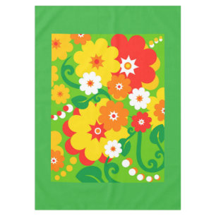 Funny Flower Power Wallpaper + your ideas Tablecloth