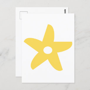 Funny Flower Throw Pillow Postcard