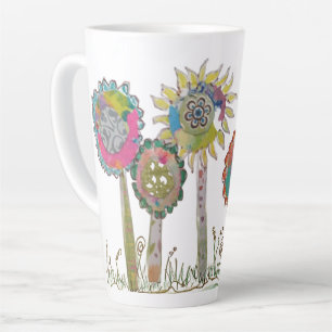 Funny Flowers  Latte Mug
