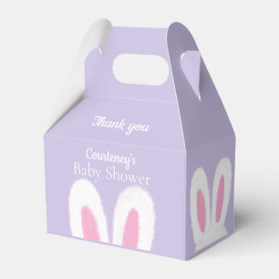 Funny fluffy bunny Baby Shower  Favour Box
