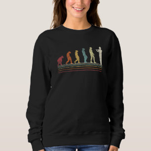 Funny Flute Player Evolution Flautist Retro Vintag Sweatshirt
