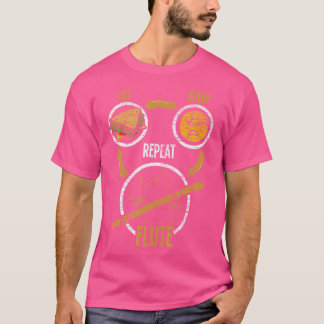 Funny Flute Player Musician Flautist Gift Idea Flu T-Shirt