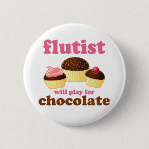 Funny Flute Quote Button