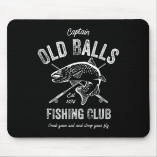 Funny Fly Fishing Birthday For Men's 50th Birthday Mouse Mat