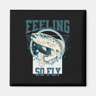 Funny Fly-fishing Shirt For Fishermen  Magnet