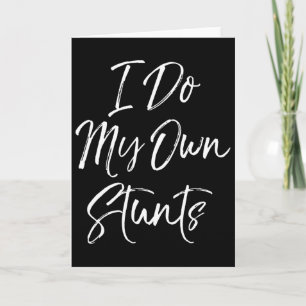 Funny Flyer Cheerleader Gift For Girls I Do My Own Card