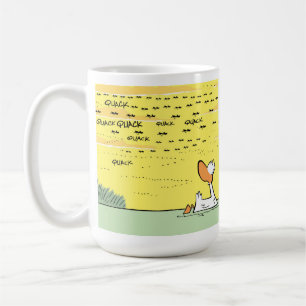 Funny Flying Ducks Cartoon Coffee Mug