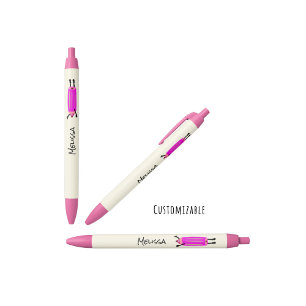 Funny flying pencil black ink pen