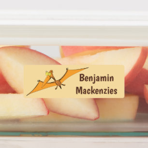 Funny flying pterodactyl cartoon personalised