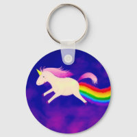 Funny Flying Unicorn Farting a Rainbow