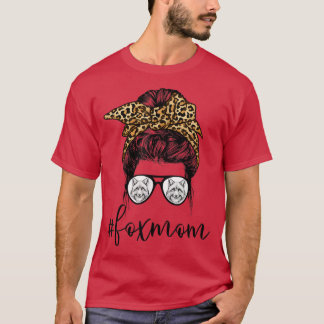 Funny Fo Mom Life Messy Bun Mama Fo Lover Mothers T-Shirt