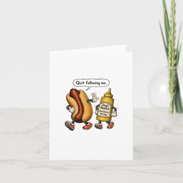 Funny Food Art Card (Front)