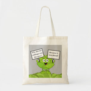 Funny Food Cabbage Joke Tote Bag