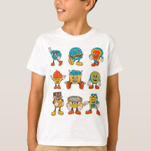 Funny Food Cartoon Character