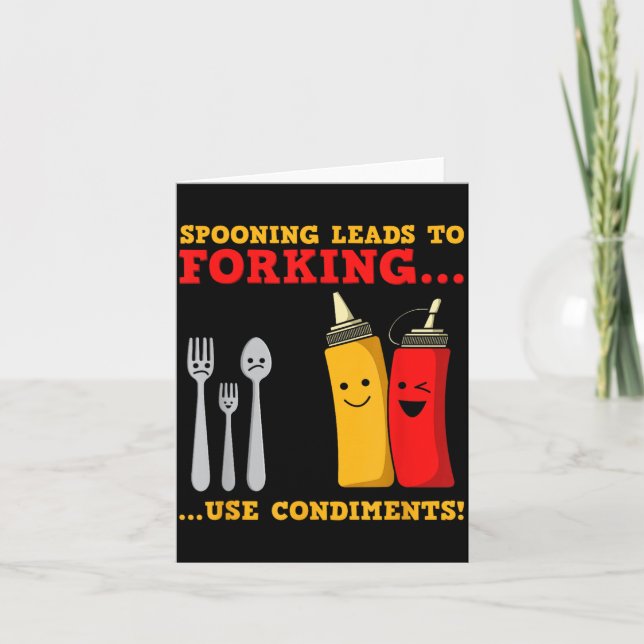 Funny Food Funny Condiments Birth Control Quotes Card (Front)