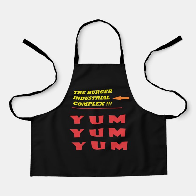 Funny food joke about our much loved burger apron (Front)